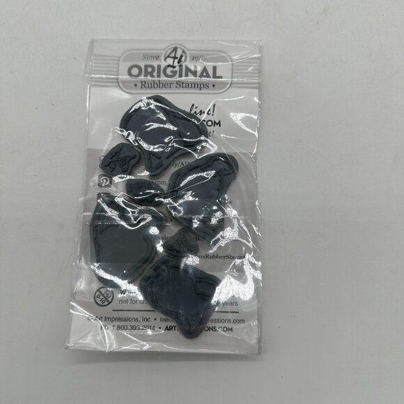 NIP New AI Art Impressions Unmounted 5123 WC Decorative Jar Set - Picture 2 of 2